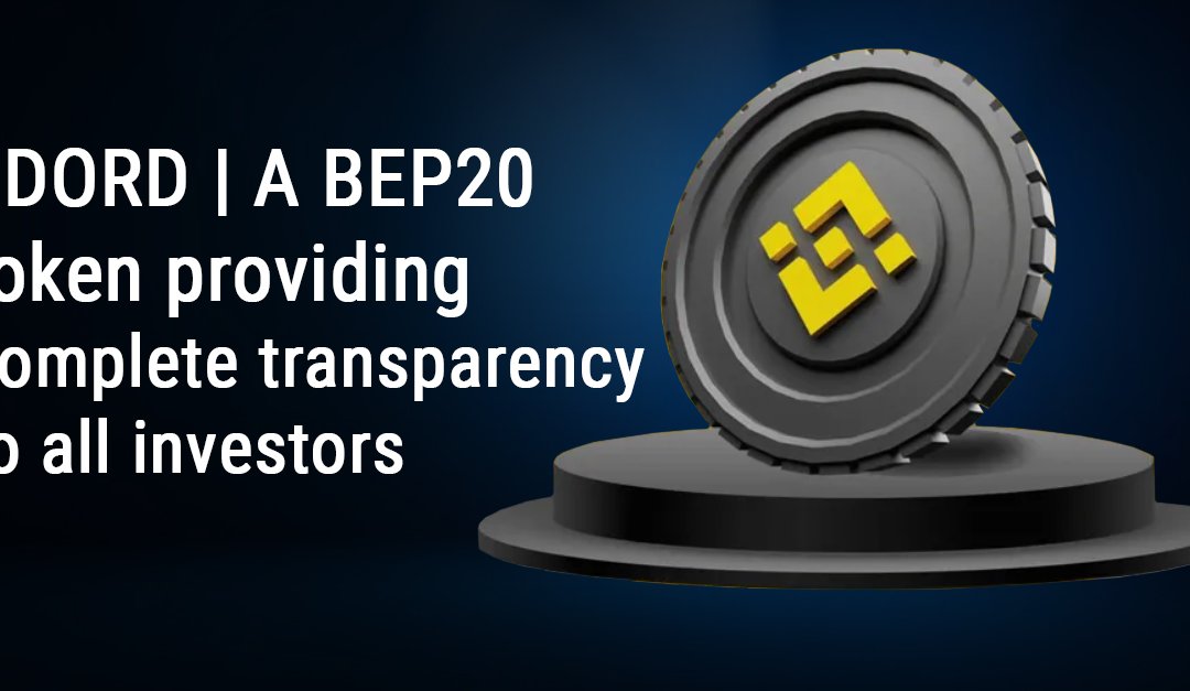 $DORD | A BEP20 token providing complete transparency to all investors