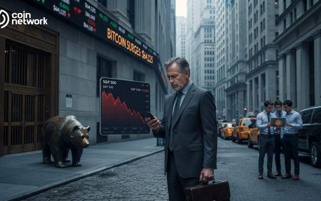 S&P 500 Falls 0.52% as Bitcoin Surges Past $64K